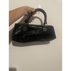 Primeware Insulated Wine or Food Tote Purse Black Bag with‎ Handles Silvertone